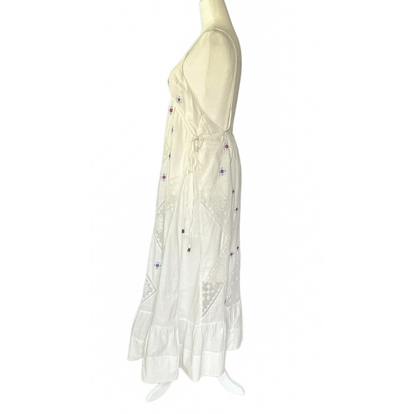 NEW Free People Dewdrop Maxi Dress White Ivory Floral Lace Size M NWT - Picture 7 of 16